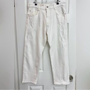 Anthropologie/Pilcro Distressed White Jeans - Like New